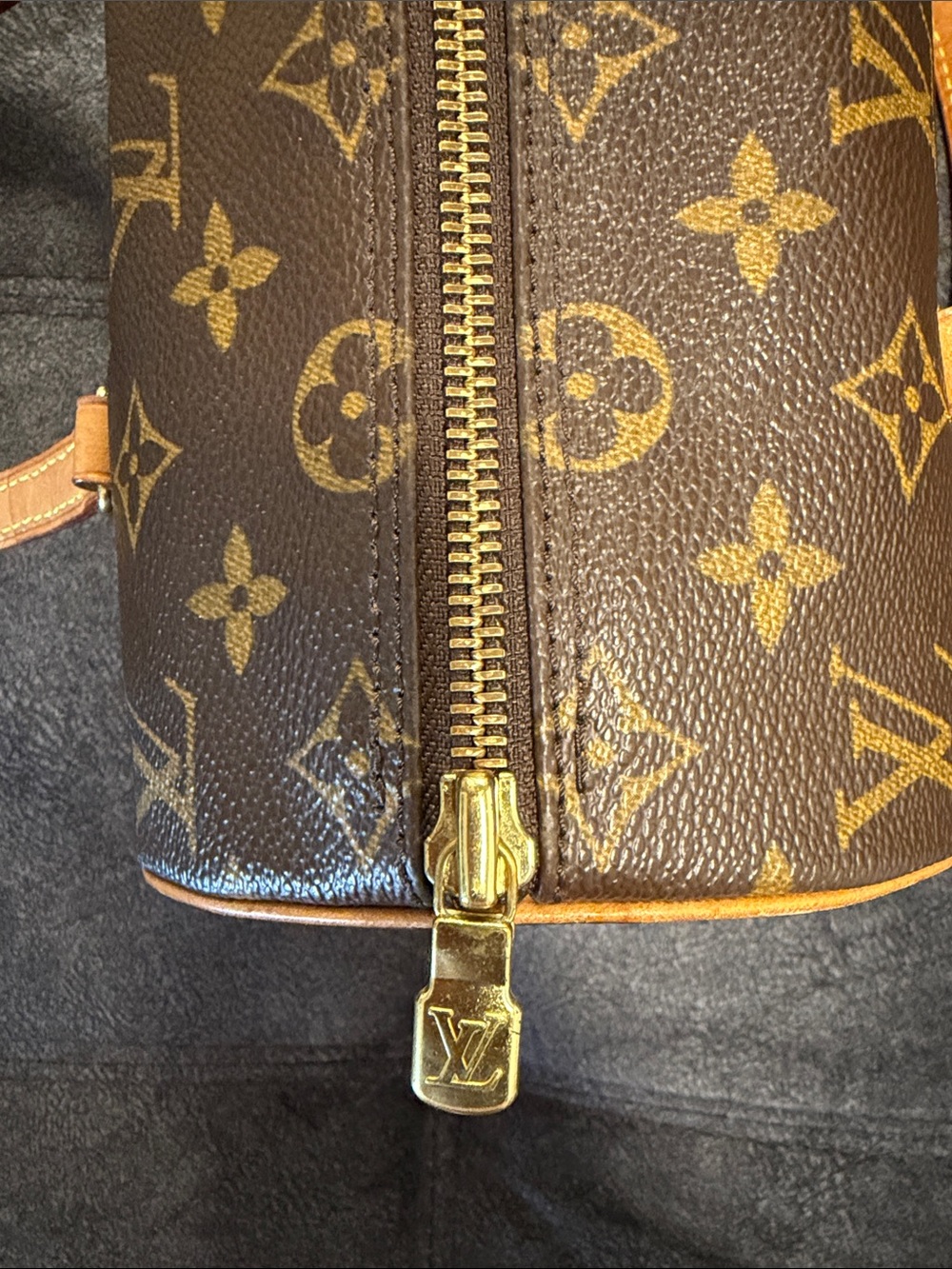 Louis Vuitton Monogram Papillon 26 Shoulder Bag in Brown and Tan - Picture 4 of 5